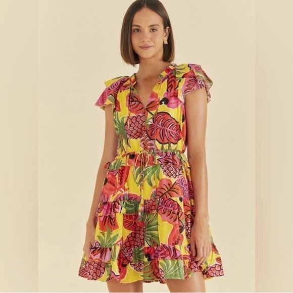 FARM Rio Vibrant Floral Mini Dress - Picture 3 of 13